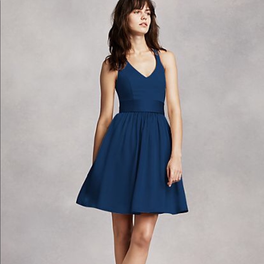 White by Vera Wang Short Halter Dress